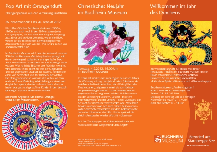 Flyer der Agnes Bernauer und Yang Guifei Urauff&uuml;hrung, Teil 2 
